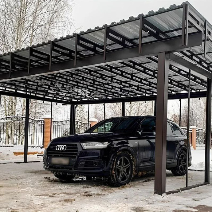 Навесы для авто из металла